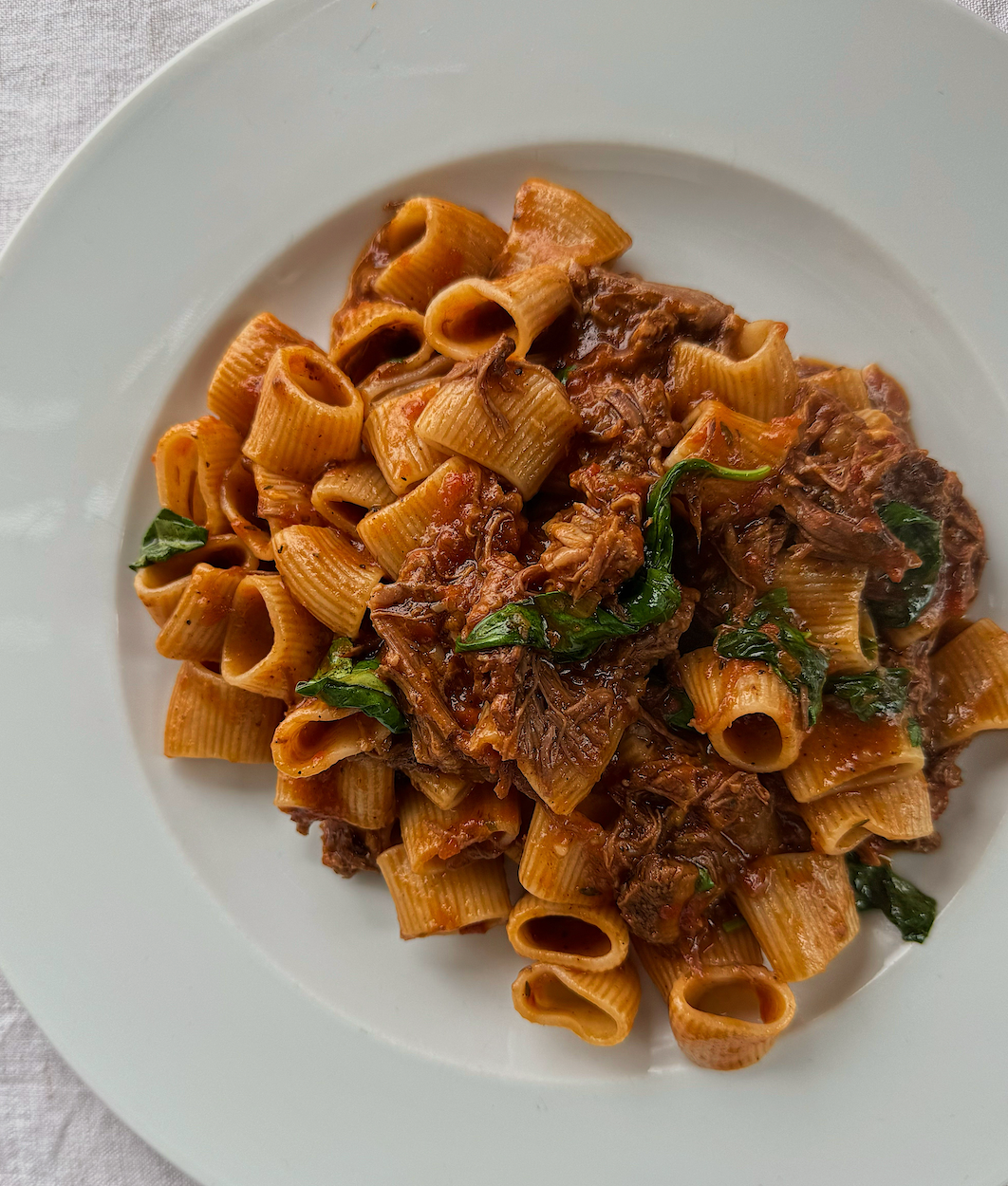 Beef rib & merlot Rigatoni