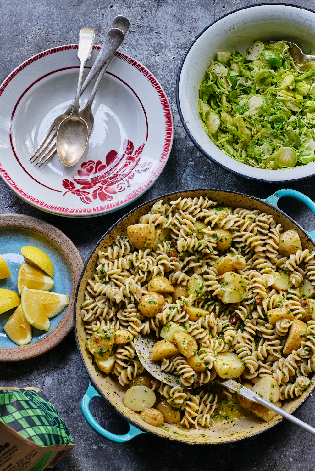 Pesto & potato Fusilli