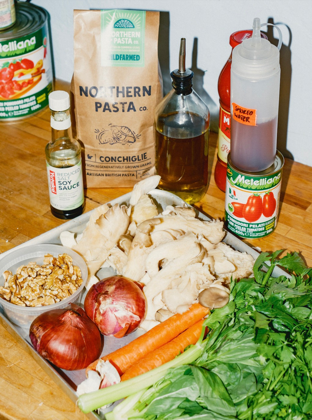 Smoky Oyster Mushroom & Walnut Ragu