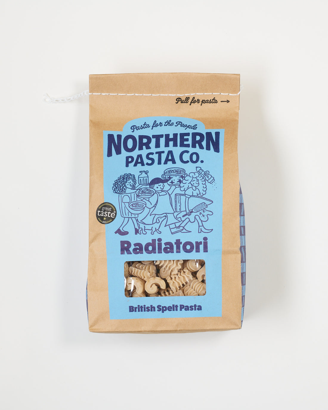 Northern Pasta Co. Radiatori Pasta Packaging