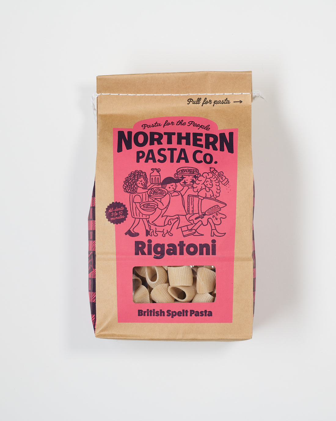 Northern Pasta Co. Rigatoni Pasta Packaging